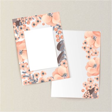 vektör çerçeve çiçek 