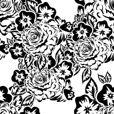 Kusursuz monokrom deseni 