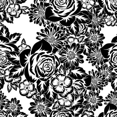 Kusursuz monokrom deseni