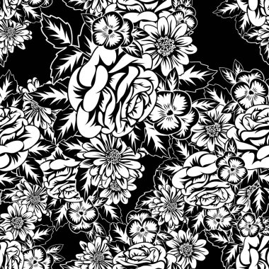 Kusursuz monokrom deseni 