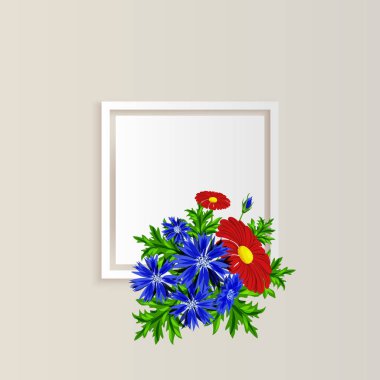 vektör çerçeve çiçek