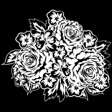 çiçekler tek renkli buket