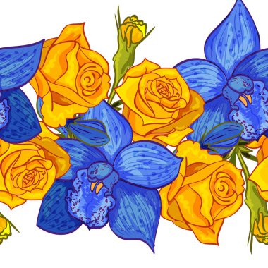 vektör sorunsuz çiçek deseni 