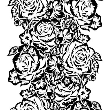 Kusursuz monokrom deseni 