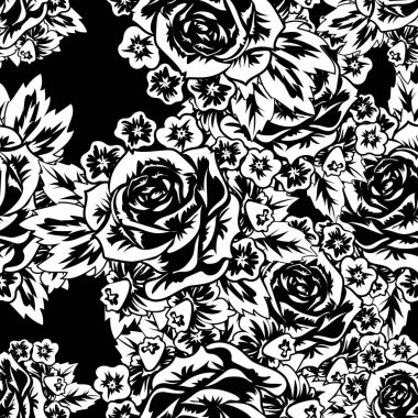 Kusursuz monokrom deseni 