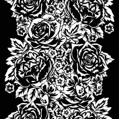 Kusursuz monokrom deseni