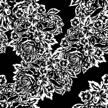 Kusursuz monokrom deseni