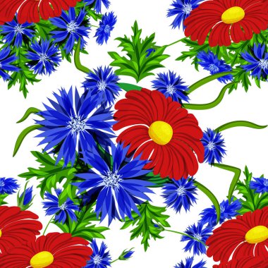 vektör sorunsuz çiçek deseni