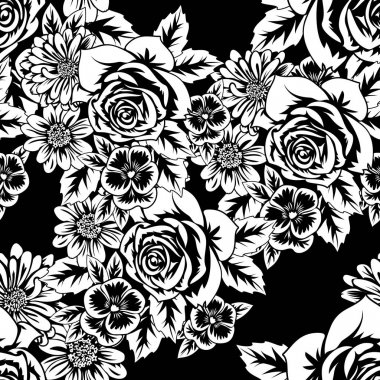 Kusursuz monokrom deseni