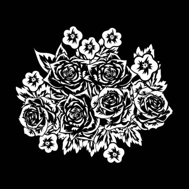 çiçekler tek renkli buket