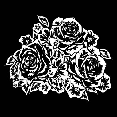 çiçekler tek renkli buket