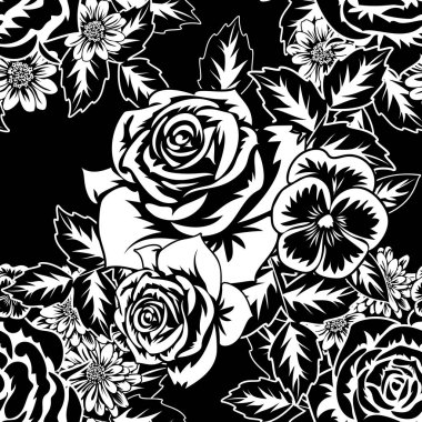 Kusursuz monokrom deseni