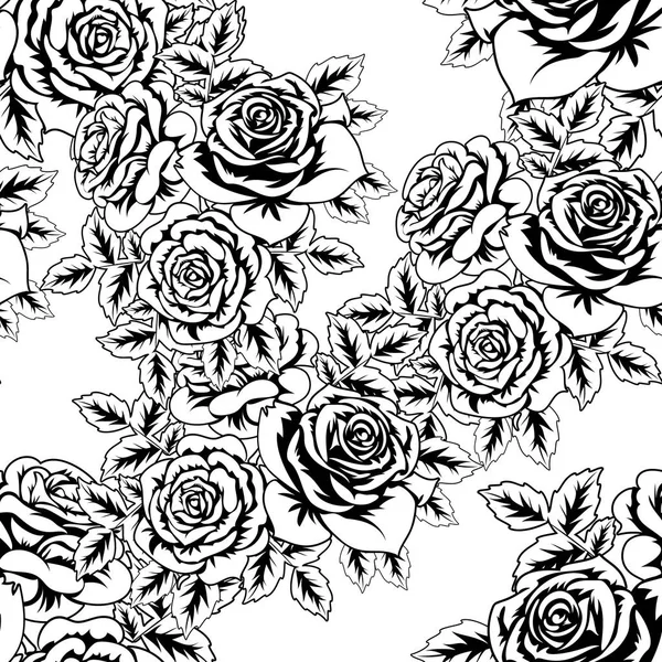Vector patrón de flores sin costura — Archivo Imágenes Vectoriales