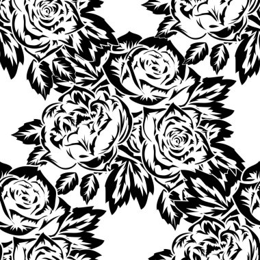 Kusursuz monokrom deseni