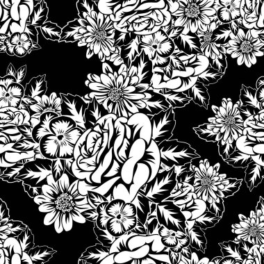 Kusursuz monokrom deseni