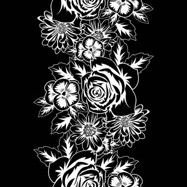 Kusursuz monokrom deseni