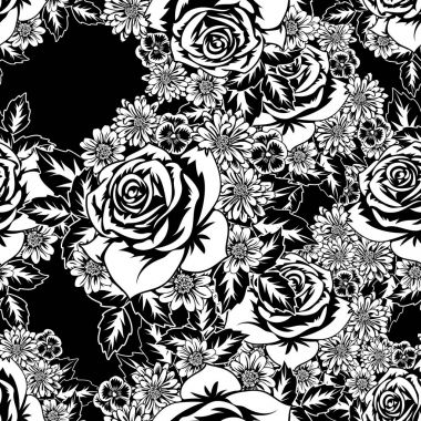 Kusursuz monokrom deseni