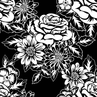 Kusursuz monokrom deseni