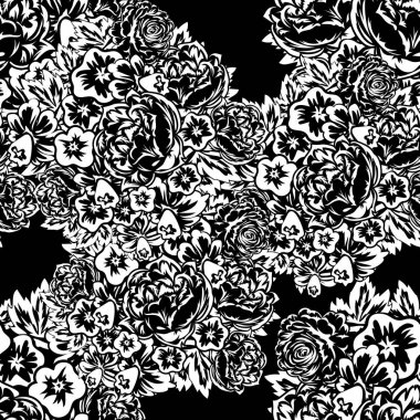 Kusursuz monokrom deseni