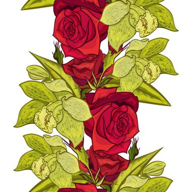 vektör sorunsuz çiçek deseni