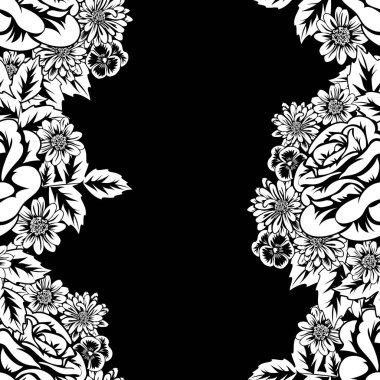 Kusursuz monokrom deseni