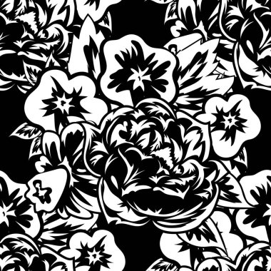 Kusursuz monokrom deseni