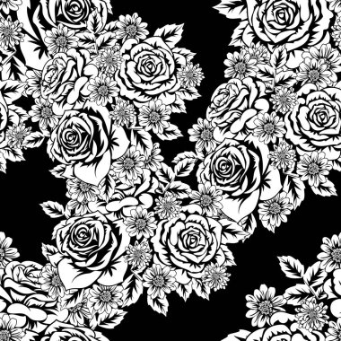 Kusursuz monokrom deseni 