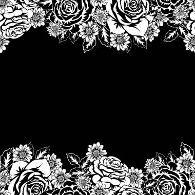 Kusursuz monokrom deseni 