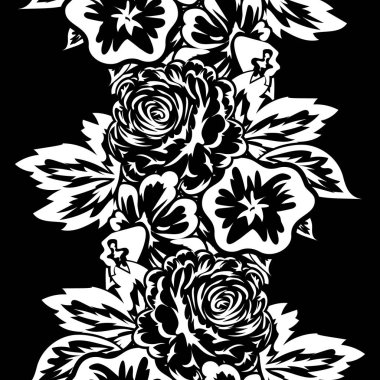 Kusursuz monokrom deseni