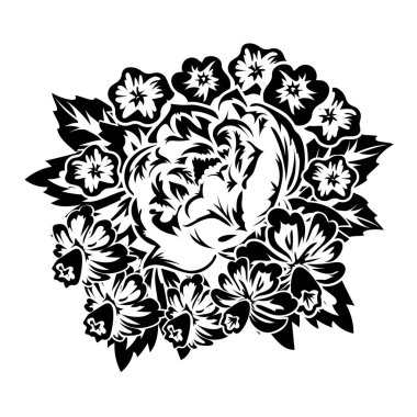 çiçekler tek renkli buket