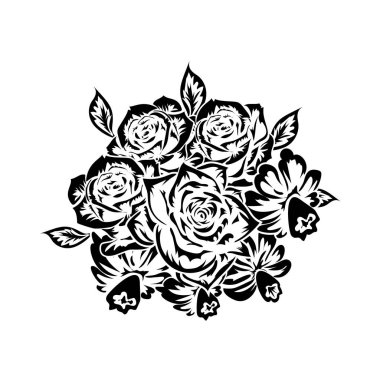 çiçekler tek renkli buket