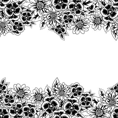 Kusursuz monokrom deseni 