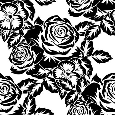 Kusursuz monokrom deseni