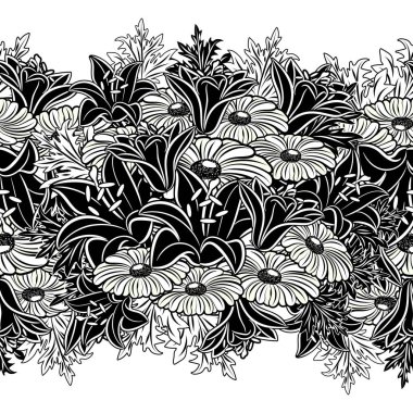 Kusursuz monokrom deseni 