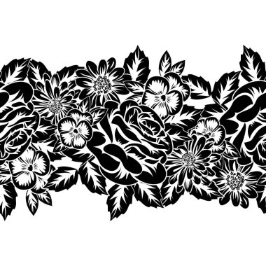 Kusursuz monokrom deseni