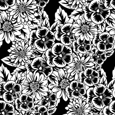 Kusursuz monokrom deseni