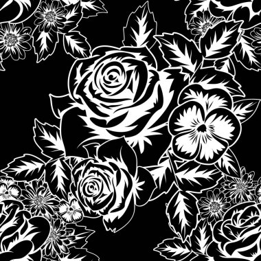 Kusursuz monokrom deseni