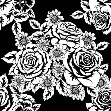 Kusursuz monokrom deseni