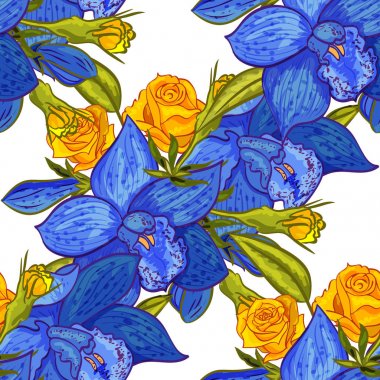 vektör sorunsuz çiçek deseni