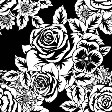 Kusursuz monokrom deseni