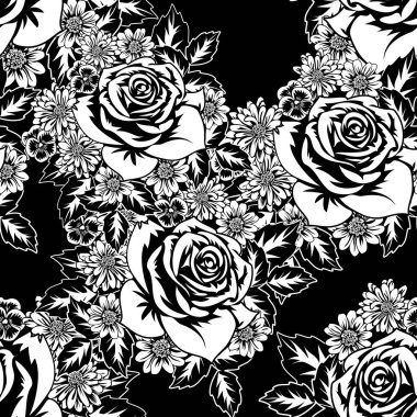 Kusursuz monokrom deseni