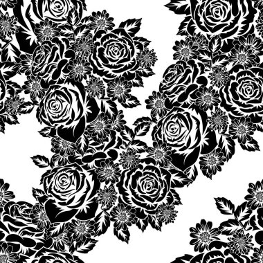 Kusursuz monokrom deseni 