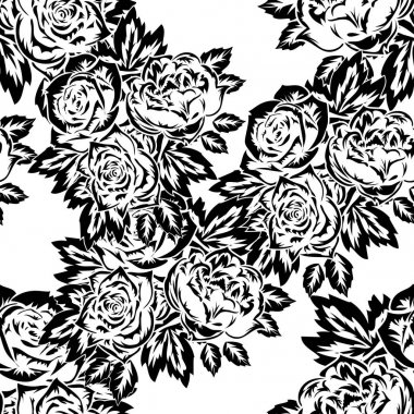 Kusursuz monokrom deseni