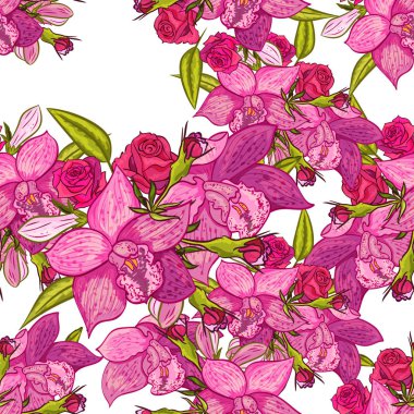 vektör sorunsuz çiçek deseni