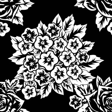 Kusursuz monokrom deseni 