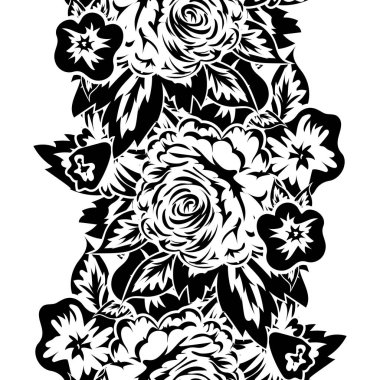 Kusursuz monokrom deseni