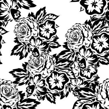 Kusursuz monokrom deseni