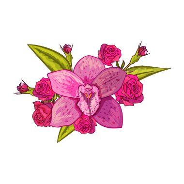 vektör buket çiçek 