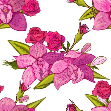 vektör sorunsuz çiçek deseni