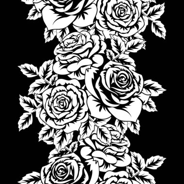 Kusursuz monokrom deseni 